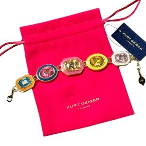 Kurt Geiger Multicolor Gemstone Bracelet